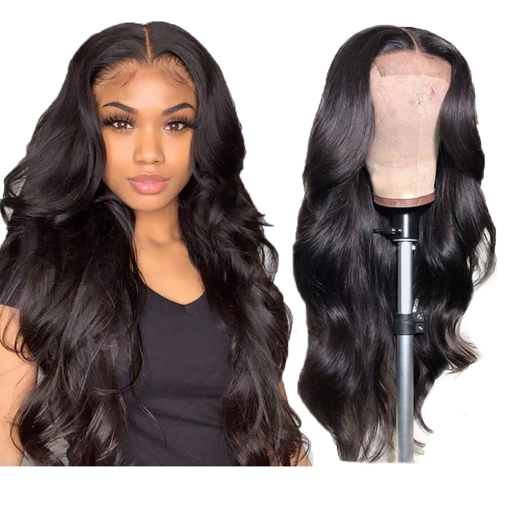 Body Wave Lace Front Wigs Human Hair Glueless 4x4 L..